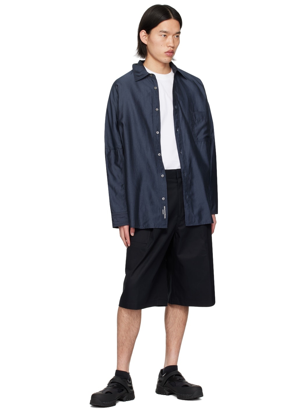 Navy Patch Pocket Shirt - 4