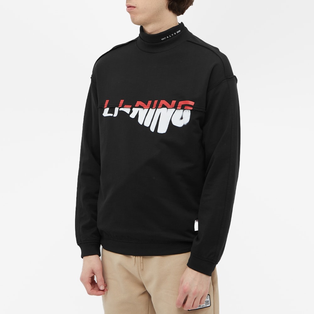 Li-Ning Mock Neck Logo Sweat - 3