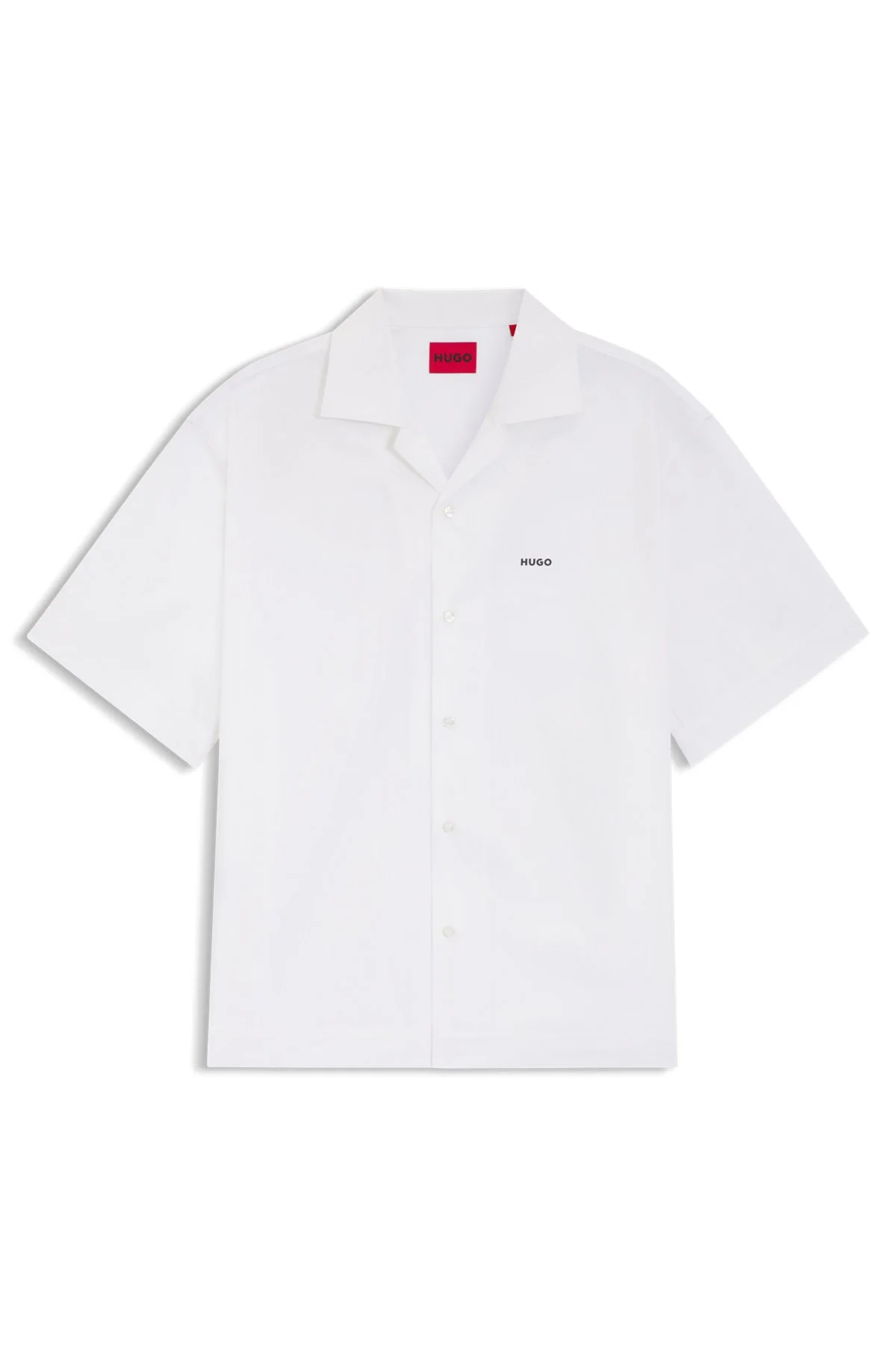 OVERSIZED-FIT SHIRT IN PAPER-TOUCH COTTON - 1