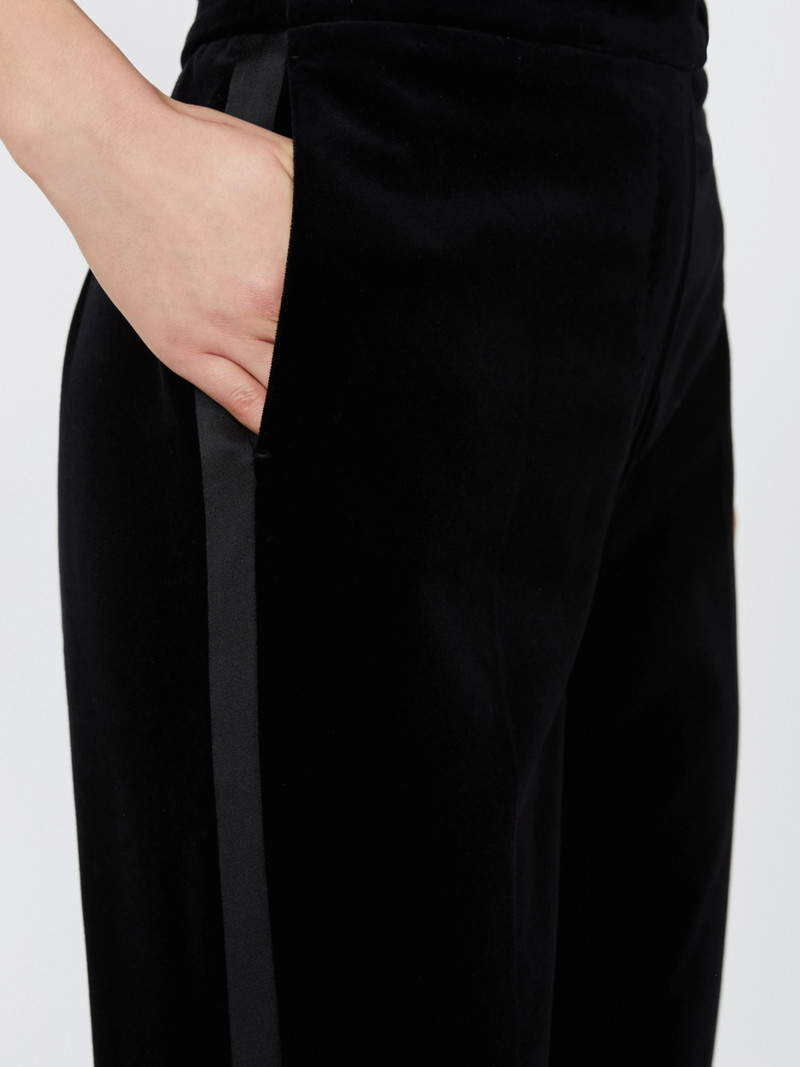 OSCURI Velvet Tuxedo trousers - BLACK 5