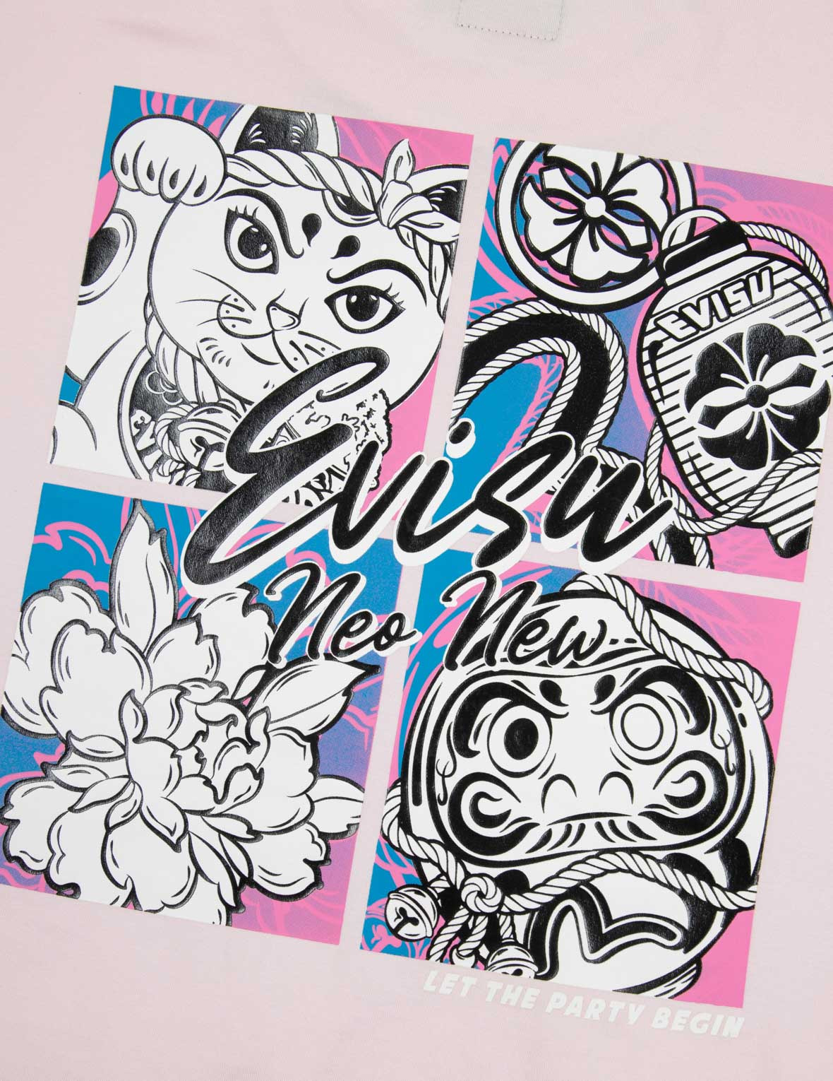 CHERRY BLOSSOM AND FESTIVAL-THEMED DARUMA CROPPED T-SHIRT - 7