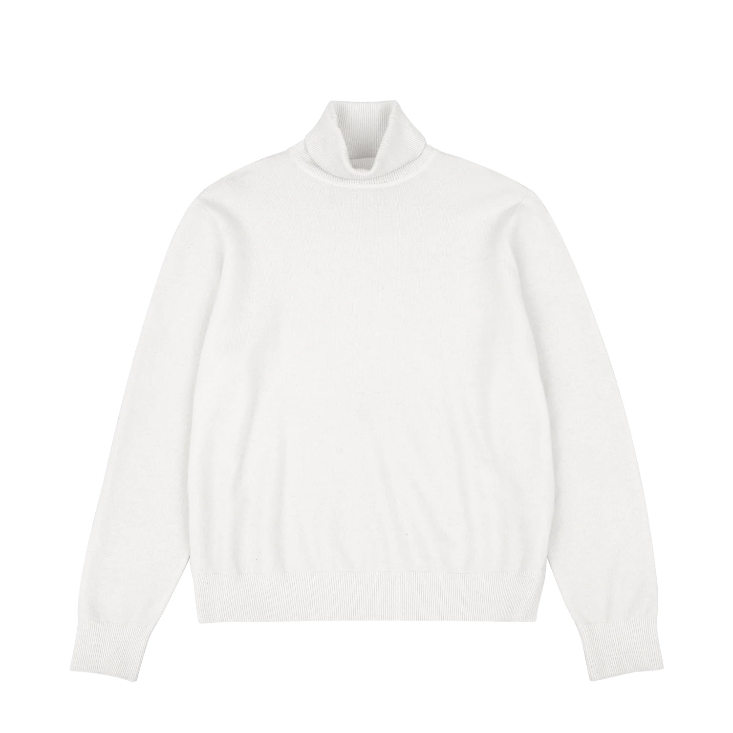 KNIT TURTLENECK BONE - 1