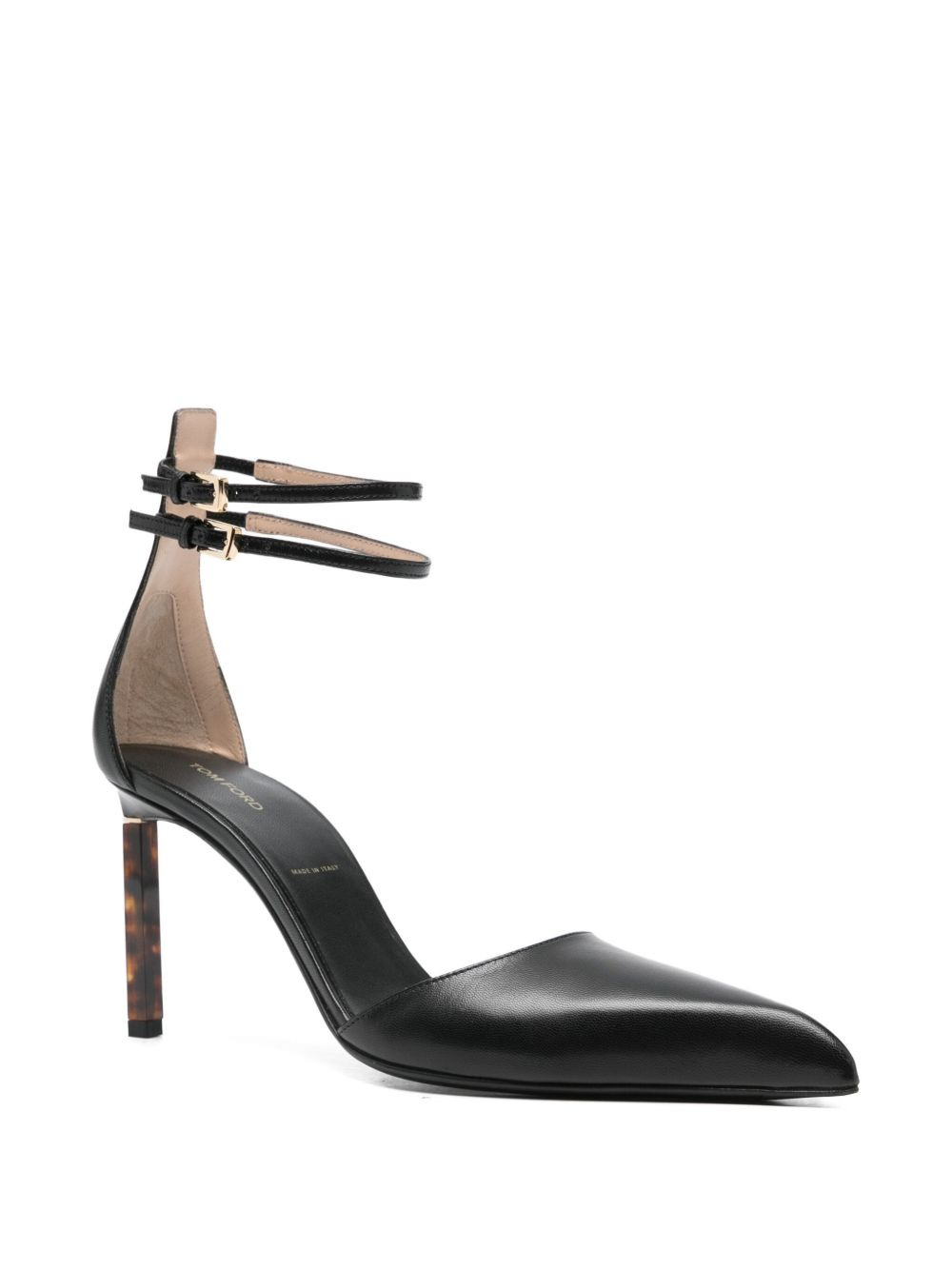 leather heeled pumps - 2