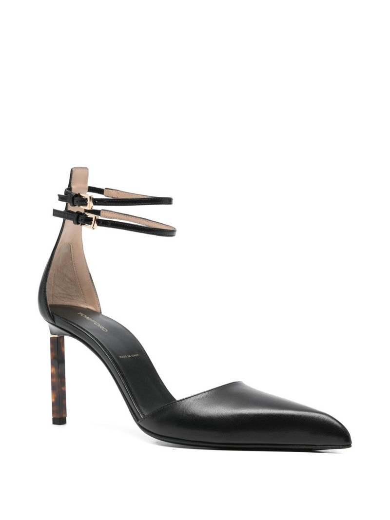 TOM FORD leather heeled pumps outlook