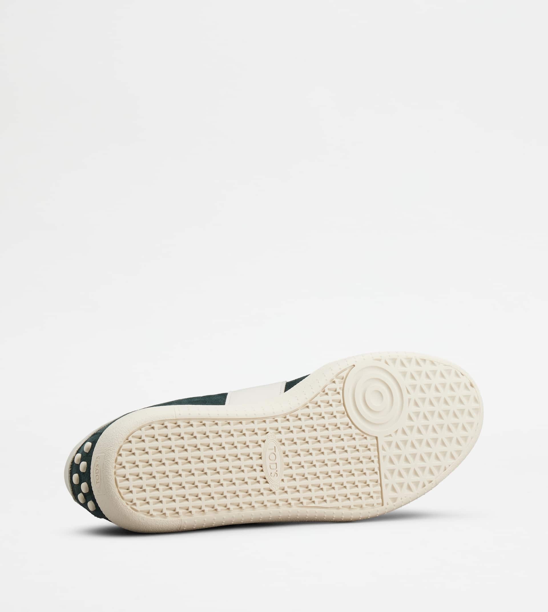 TOD'S TABS SNEAKERS IN SUEDE - GREEN, WHITE, LIGHT BLUE - 4