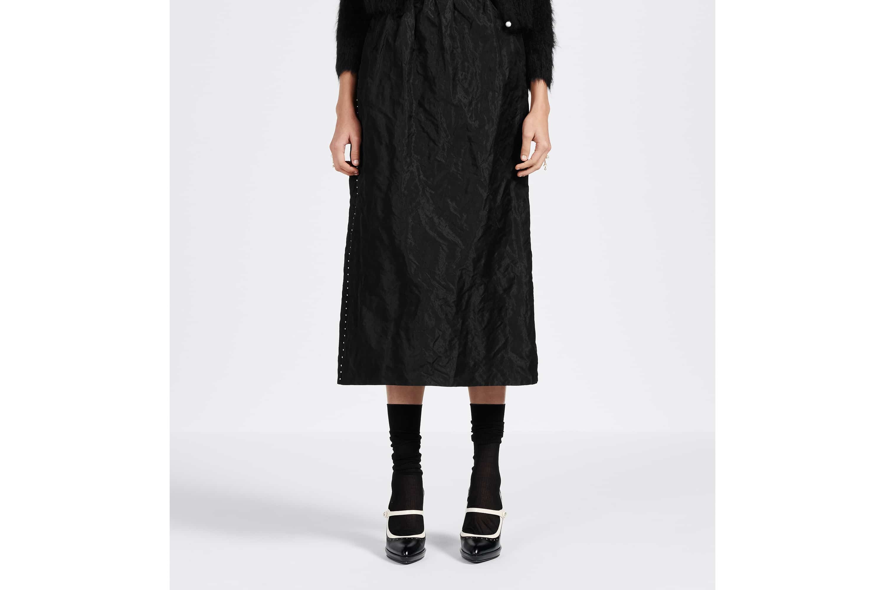 Mid-Length Straight-Cut Skirt - 8