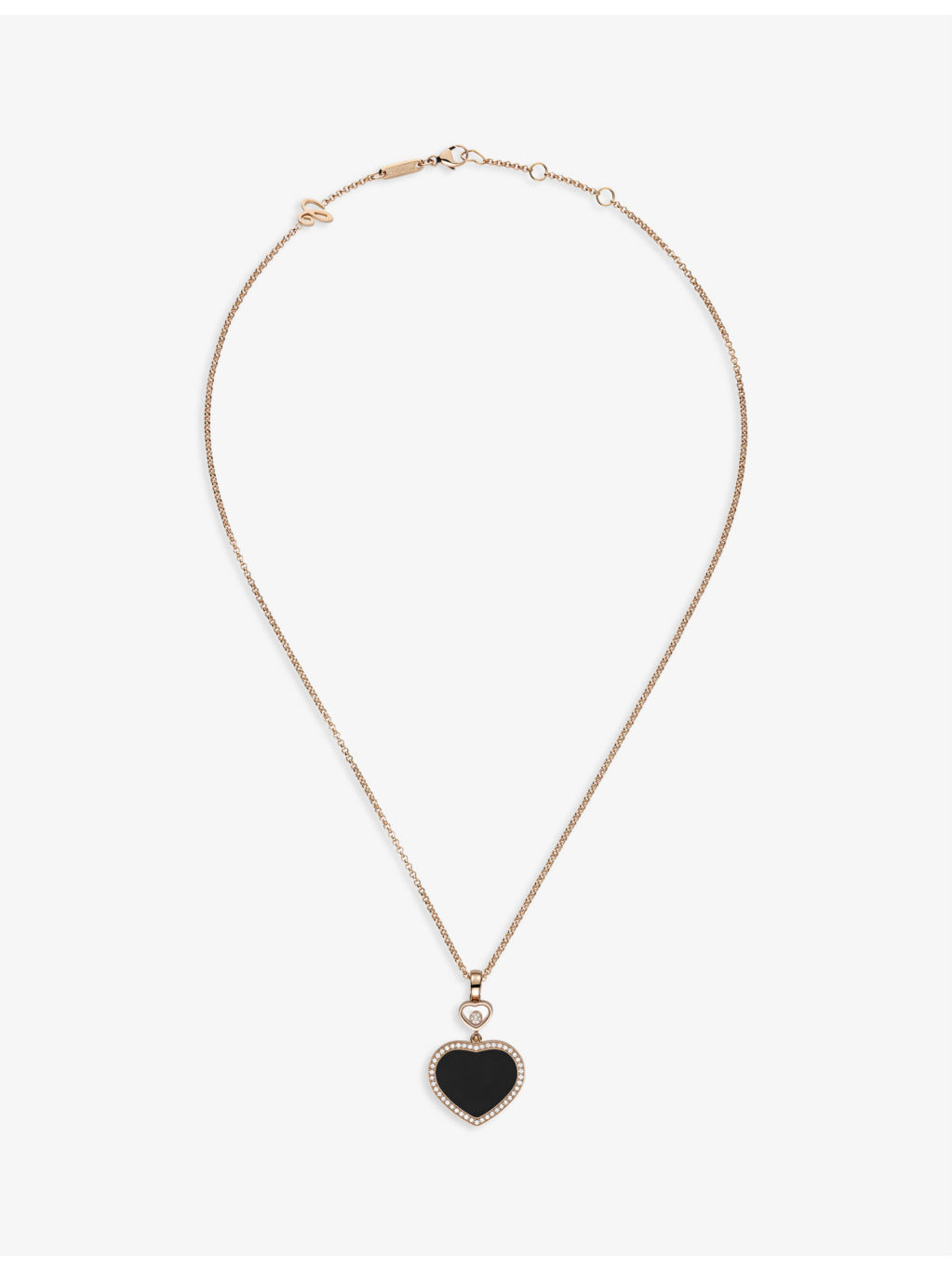 Happy Hearts 18ct rose-gold and 0.24ct diamond pendant necklace - 2