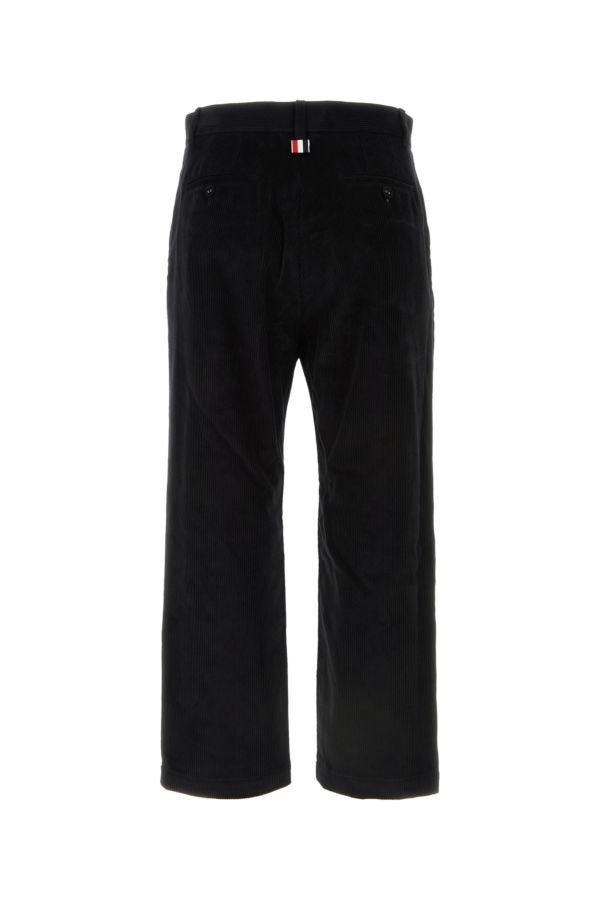 Thom Browne Man Black Corduroy Pant - 2