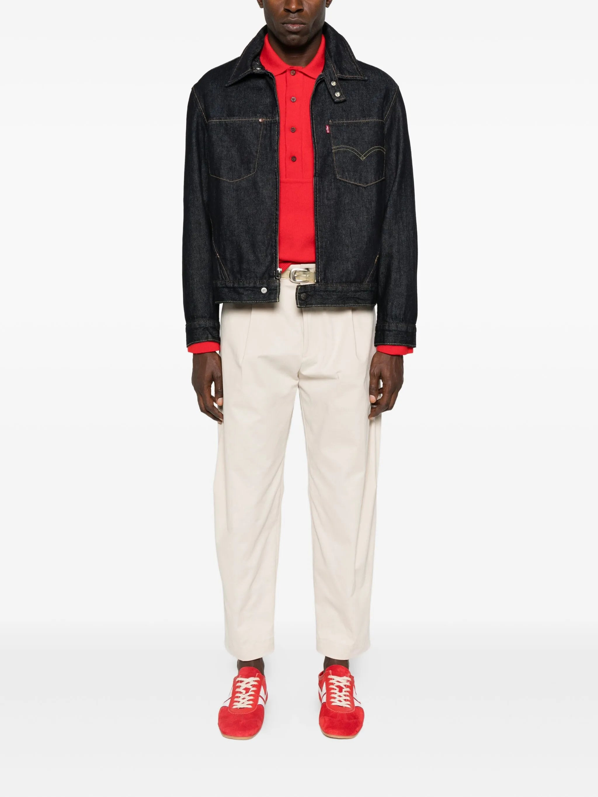 Levi's Zip-front Patch-pockets Denim Jacket - 4