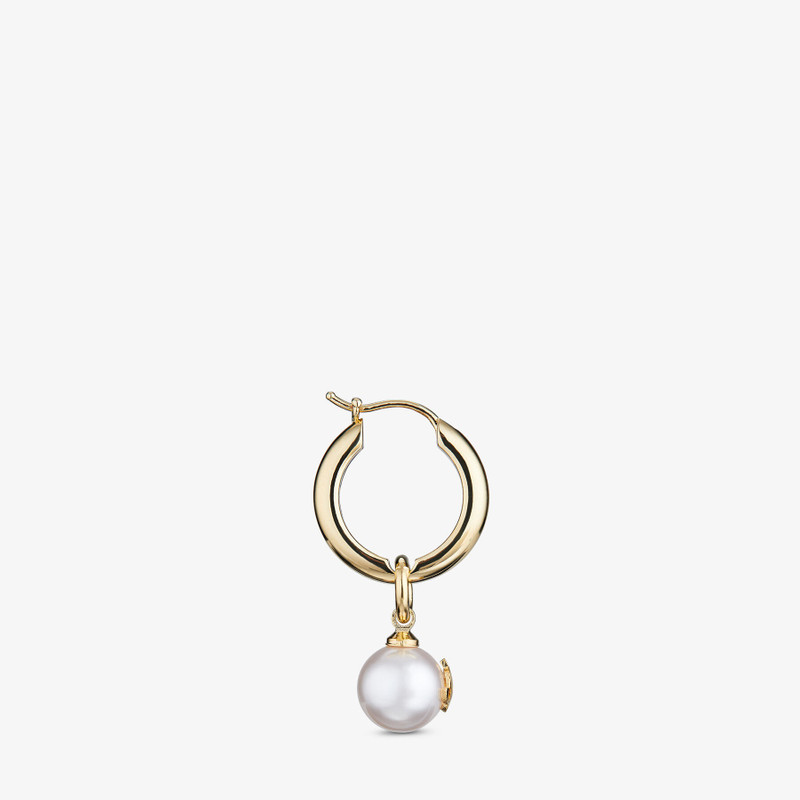 Pearl Hoops
Gold-Finish Metal and Pearl Hoop Earrings 3