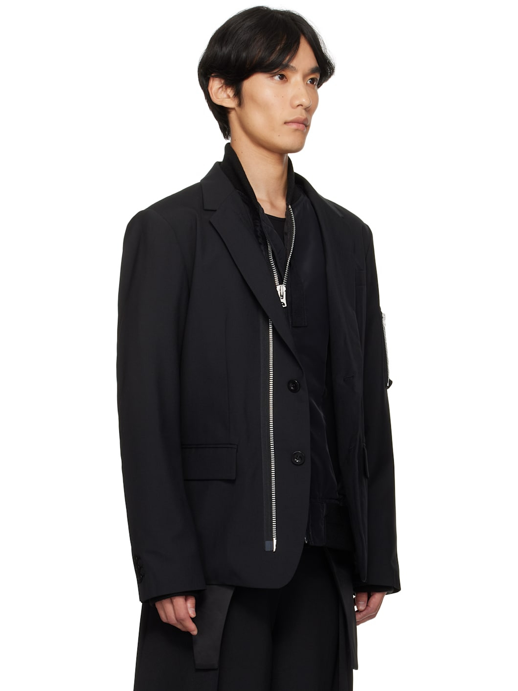 Black Suiting Blazer - 2