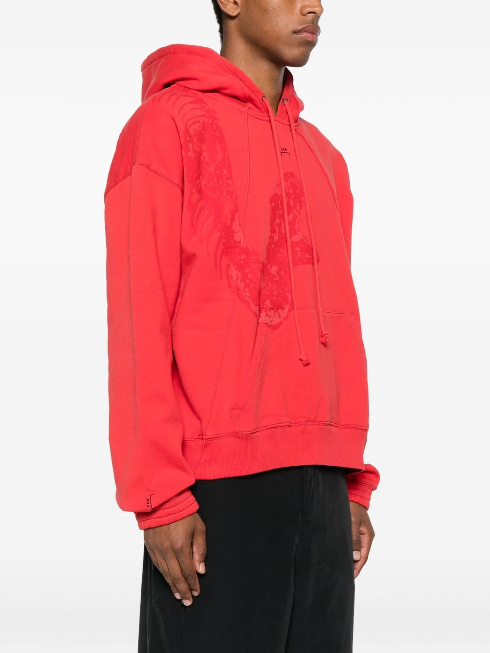 graphic print hoodie - 3