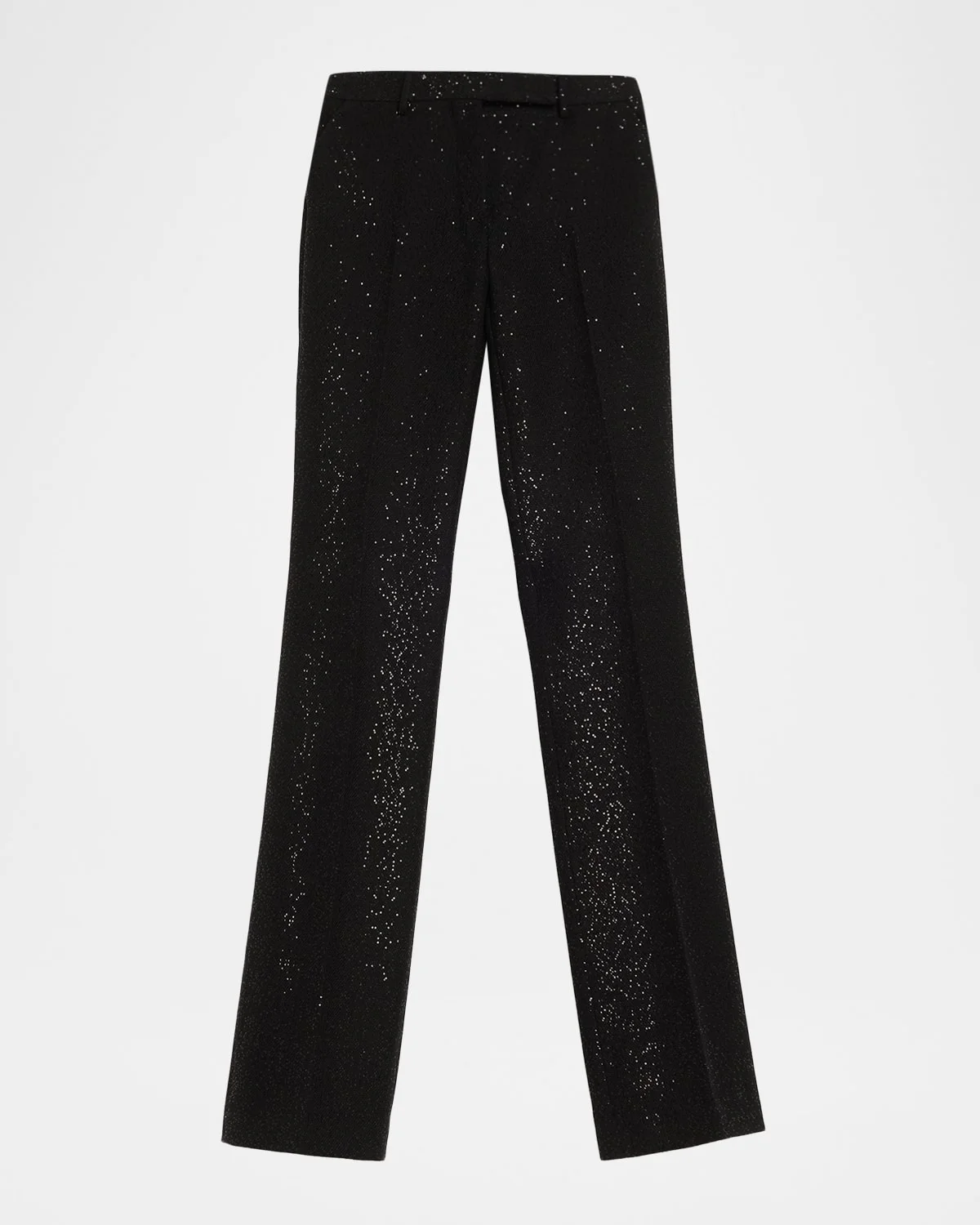 Sequined Crepe Straight-Leg Pants - 1