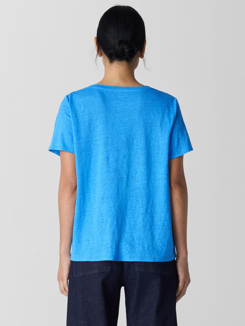 Organic Linen Jersey Crew Neck Tee 4