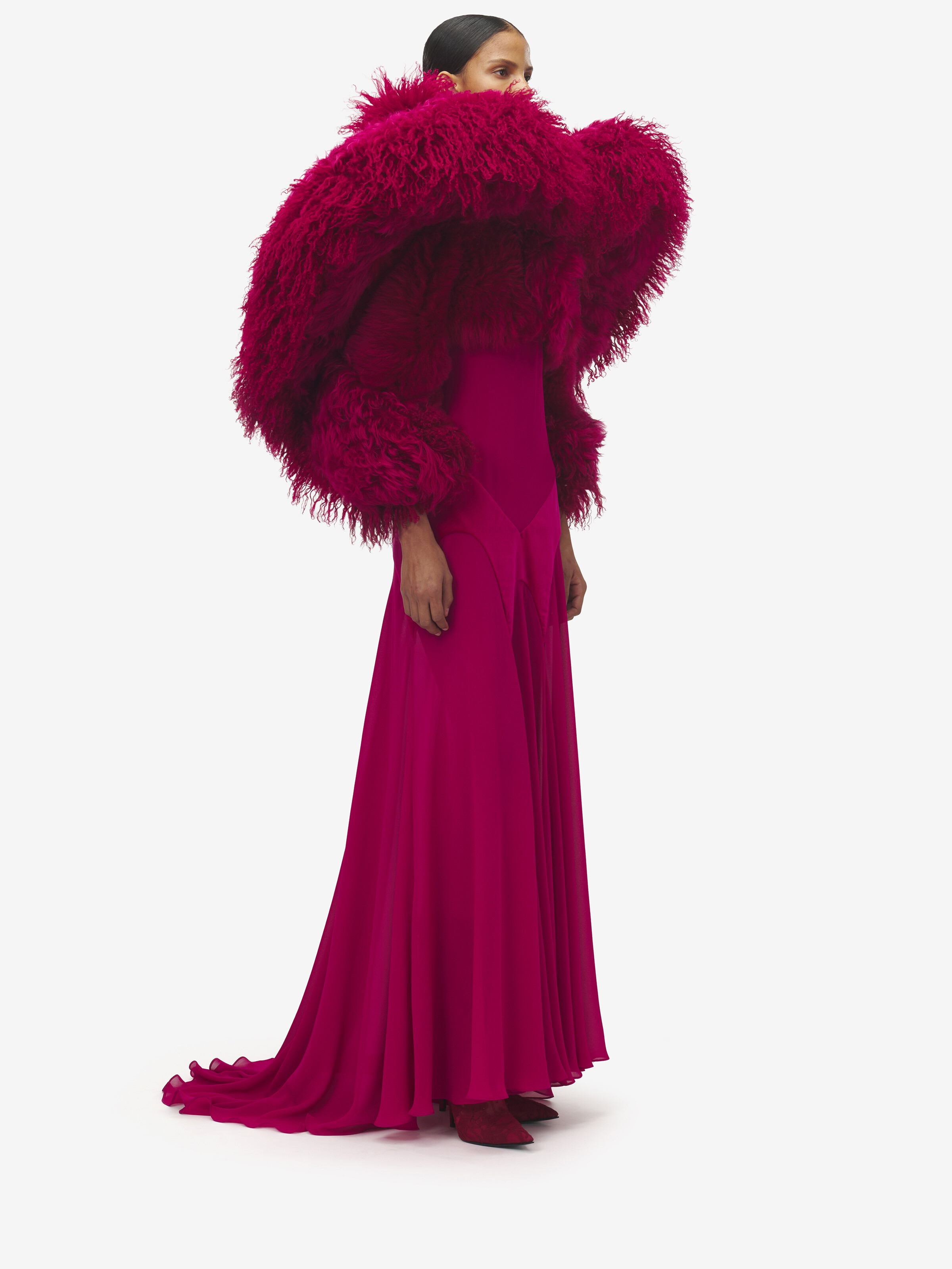 Sculpted Shearling Bolero - 3