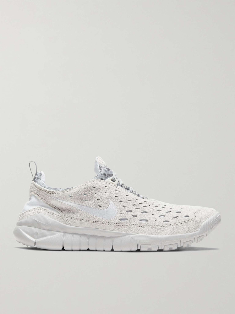 Free Run Trail Suede and Mesh Sneakers - 1