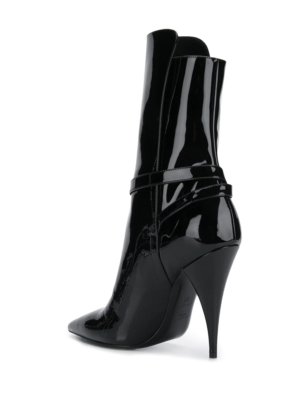 pointed patent 110mm boots - 3