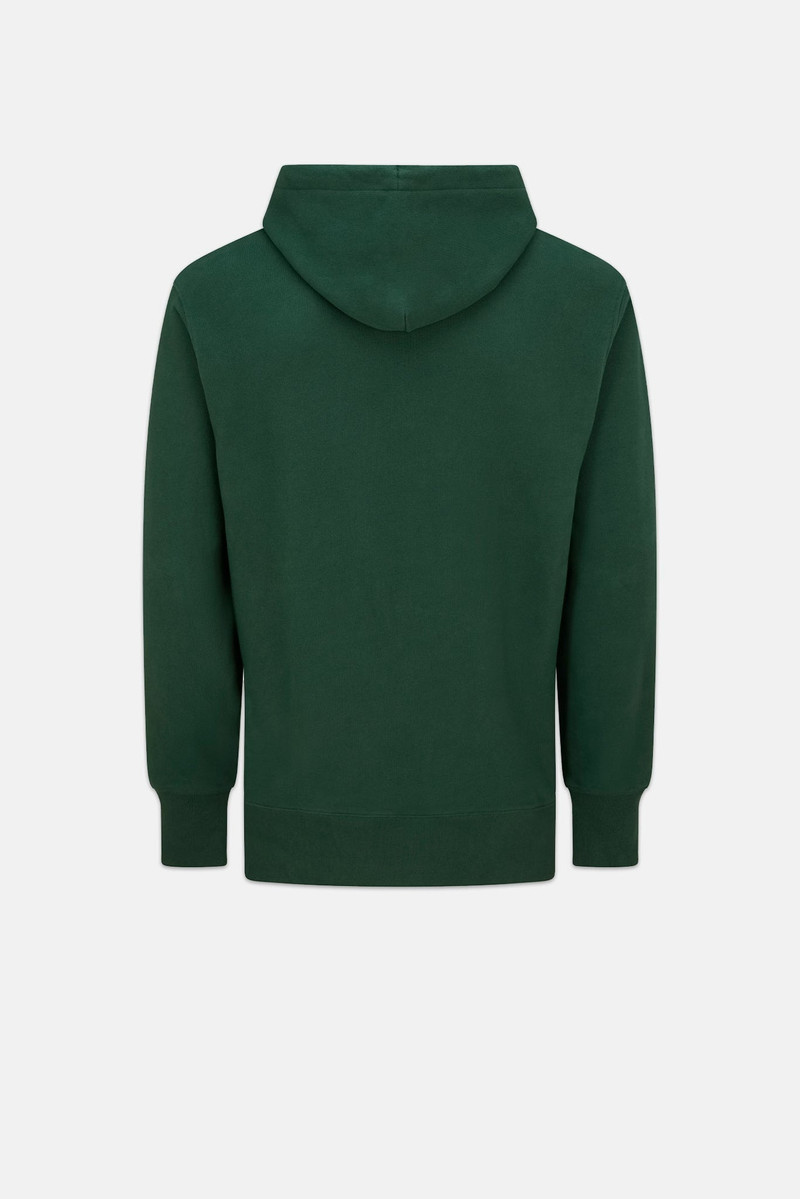 GLOVERALL Unisex Ivy Boys Anniversary Graphic Hoodie Green outlook