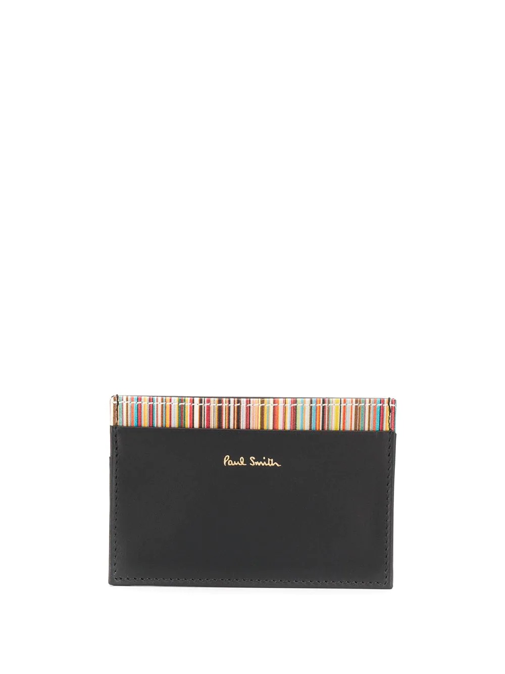 striped detail cardholder - 1