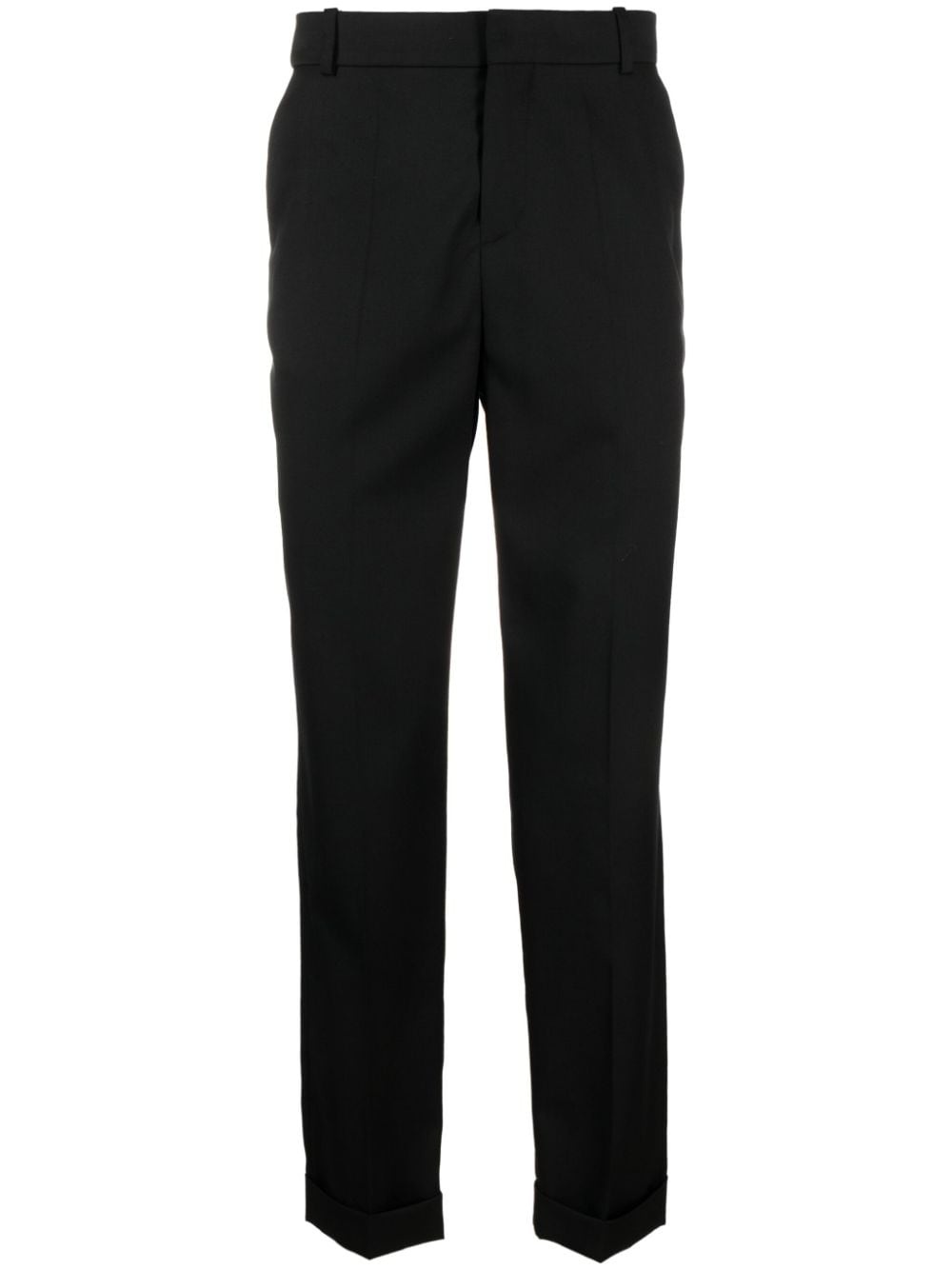 tapered wool trousers - 1