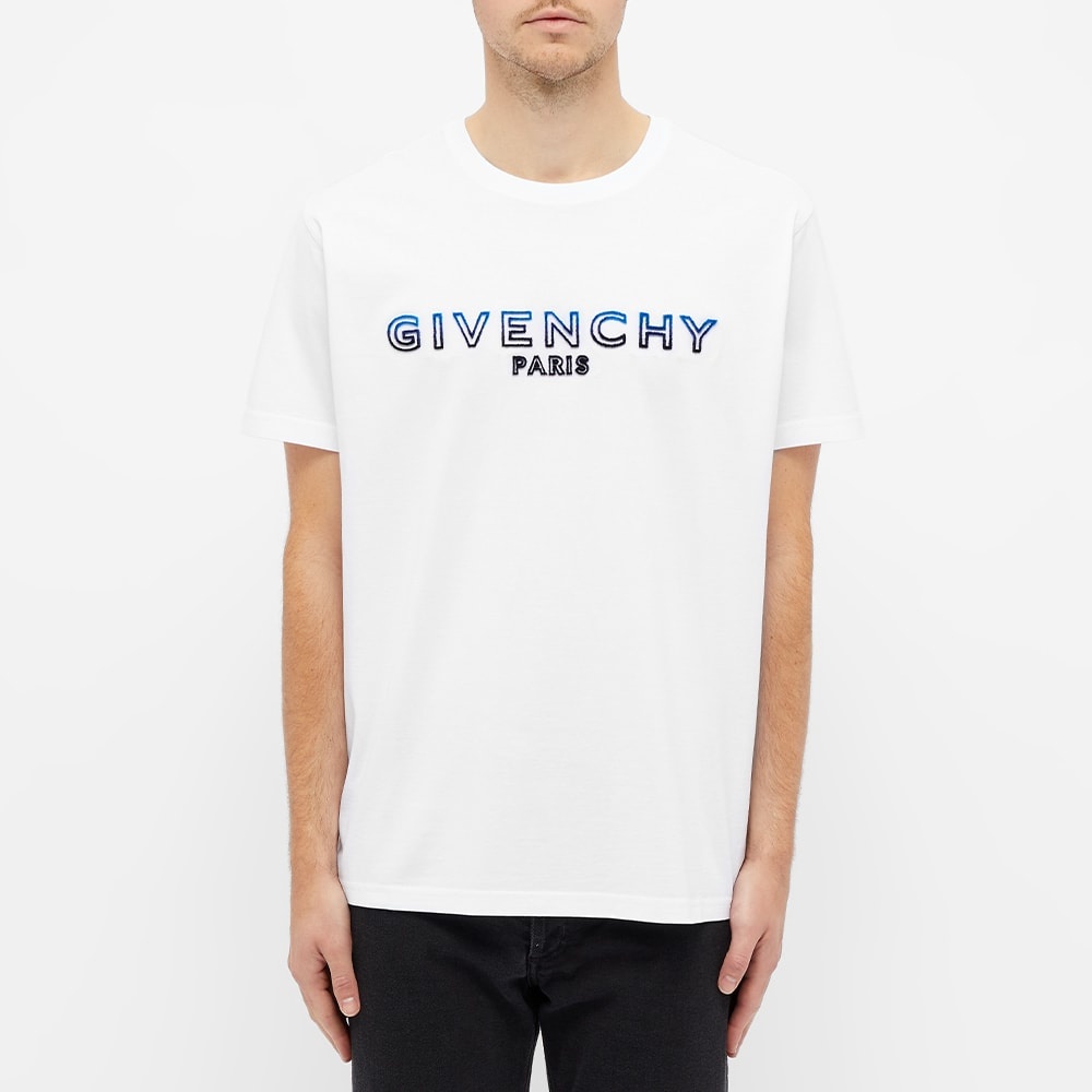 Givenchy Regular Fit Tufting Logo Tee - 4