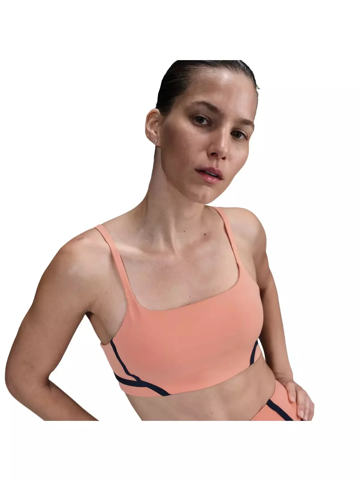 One Women's Light-Support Lightly Lined Sports Bra -Orange - 1
