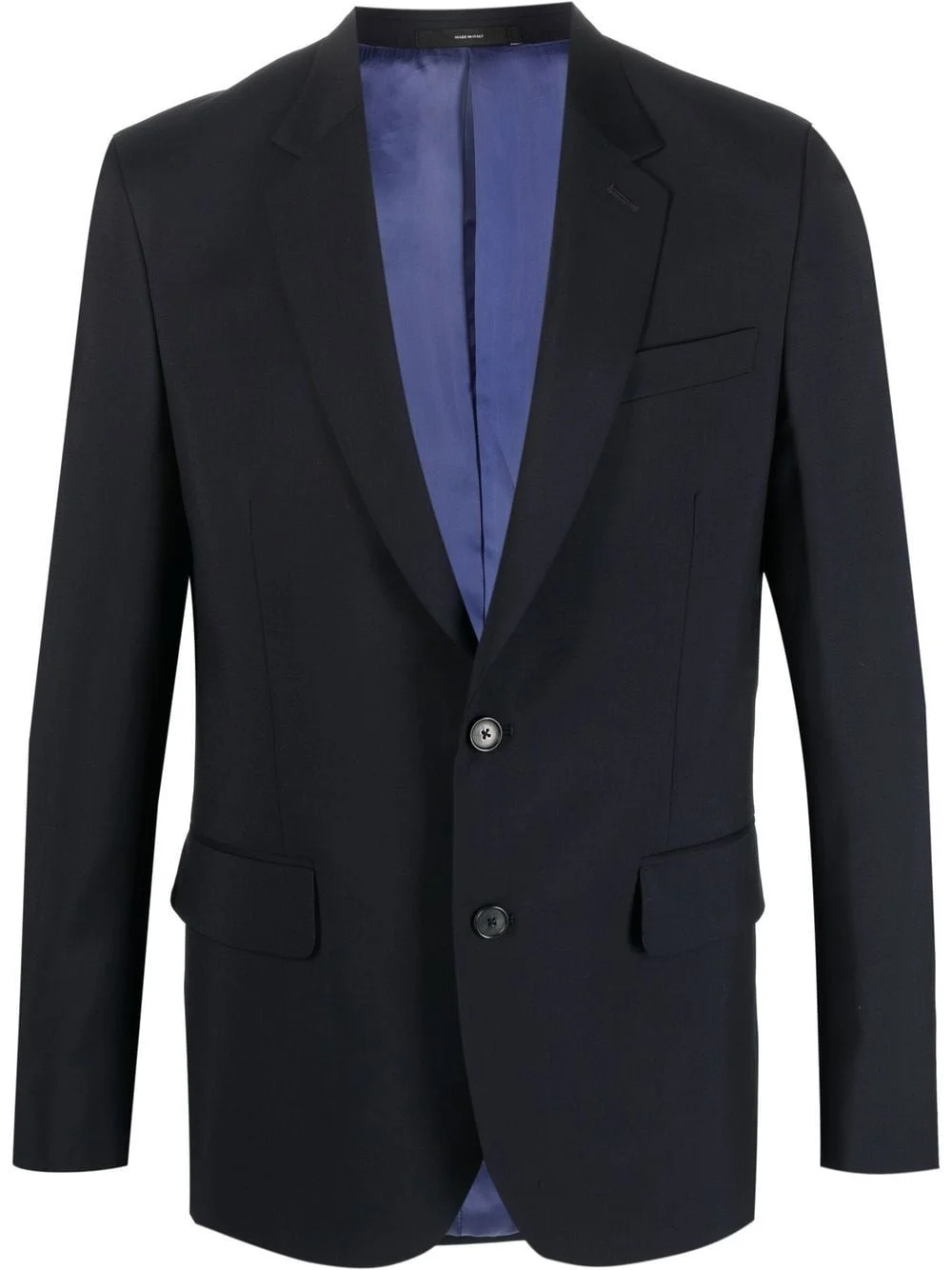 V-neck classic-lapel blazer - 1