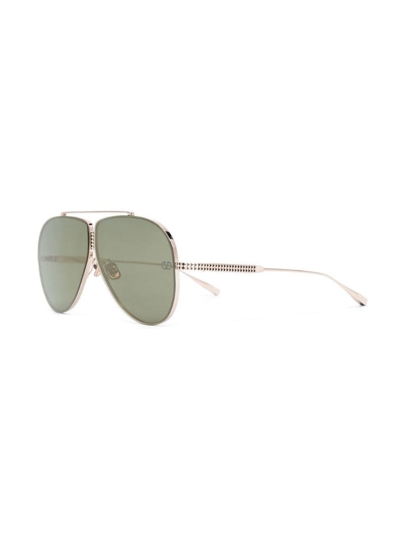 Rockstud pilot-frame sunglasses - 2