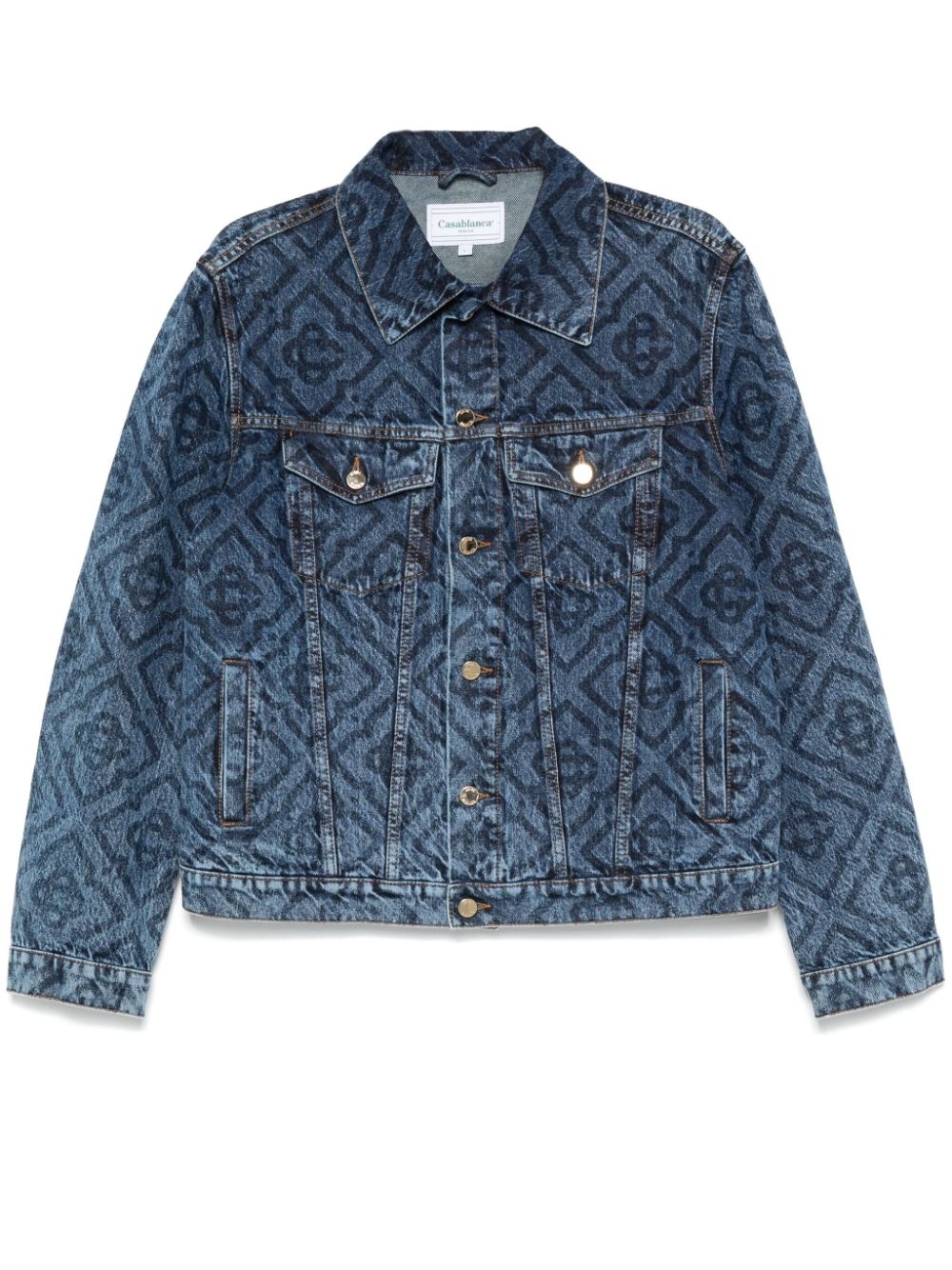 Laser Monogram denim jacket - 1