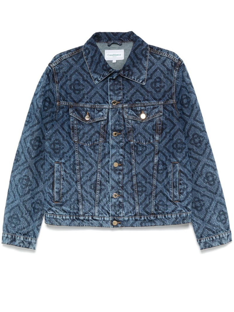 Laser Monogram denim jacket 1