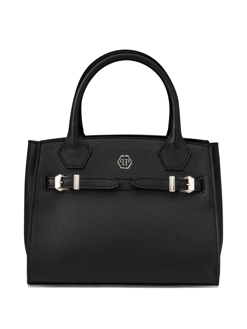 small top-handle leather tote bag 1