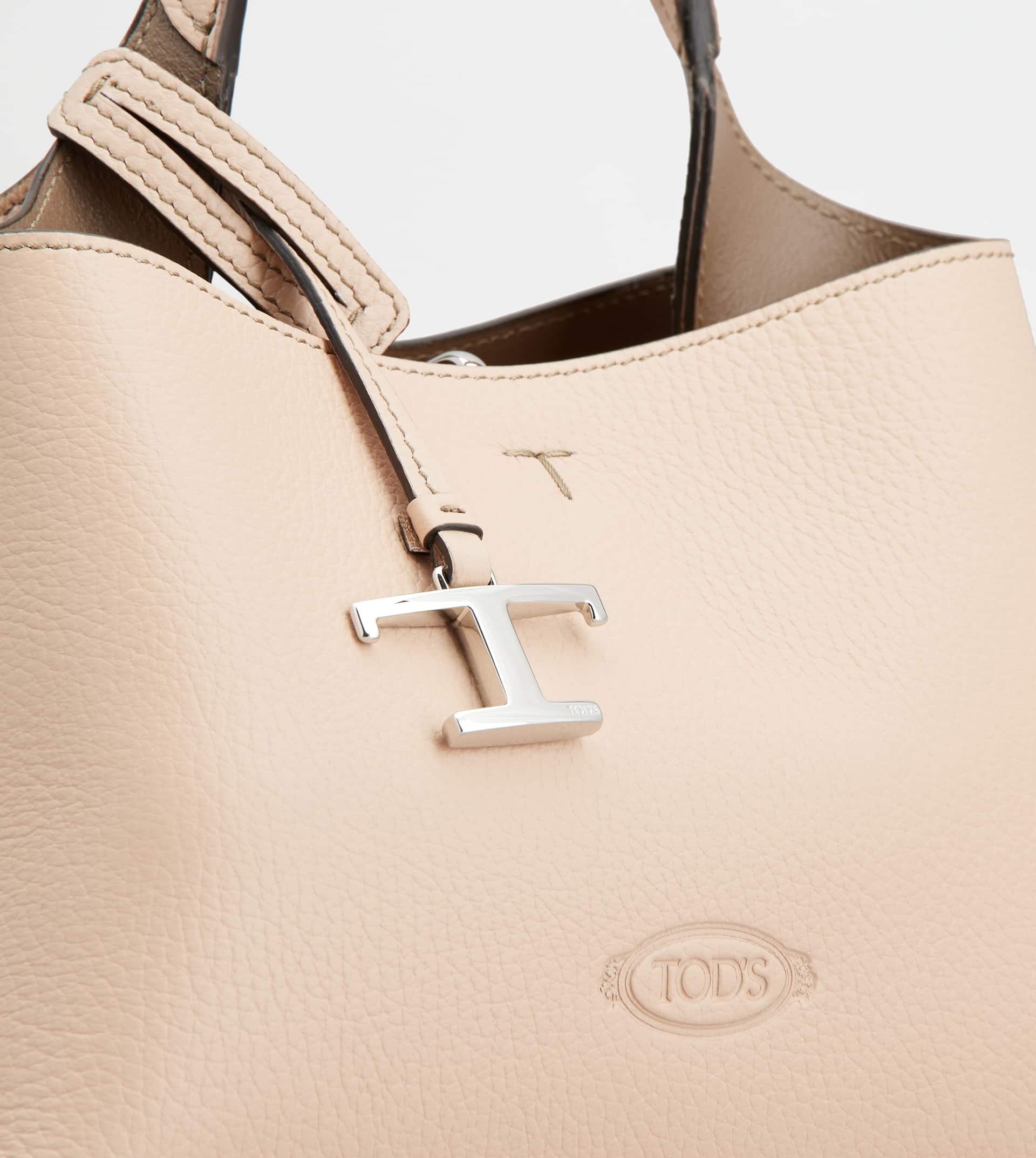 BAG IN LEATHER MICRO - PINK, BROWN - 5