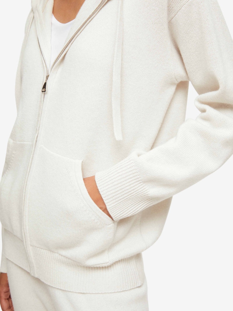 Women's Hoodie Daphne Cashmere Winter White - 2