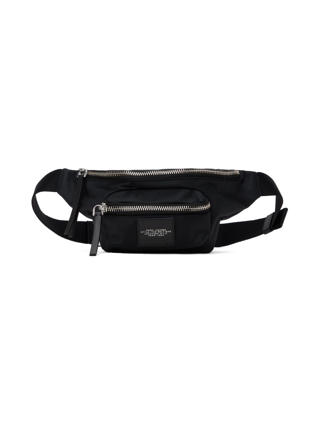 Black 'The Biker Nylon Belt Bag' Pouch - 1