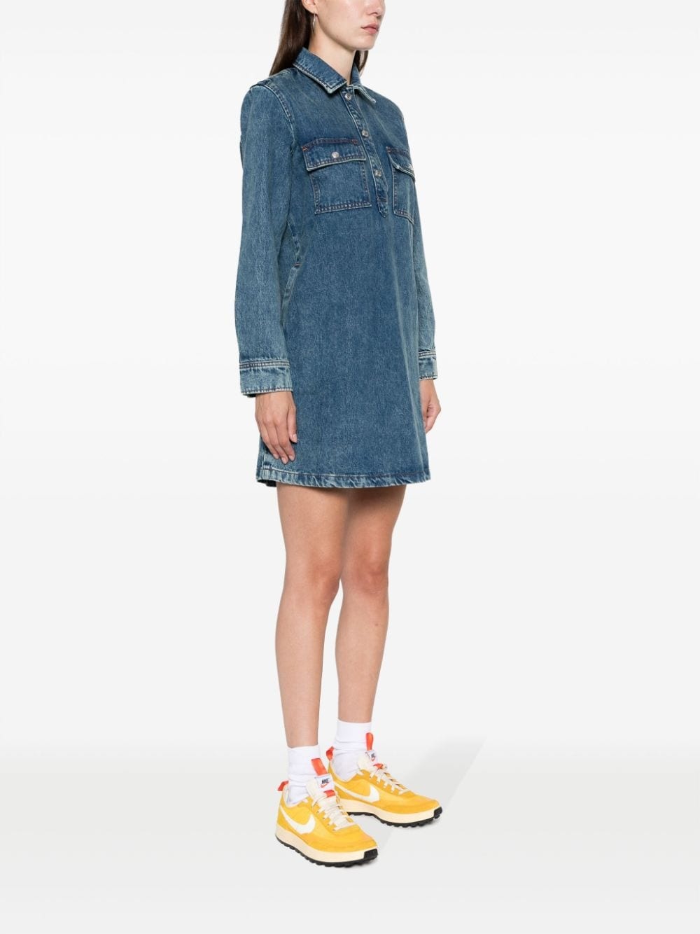 Mia denim long-sleeve dress - 3