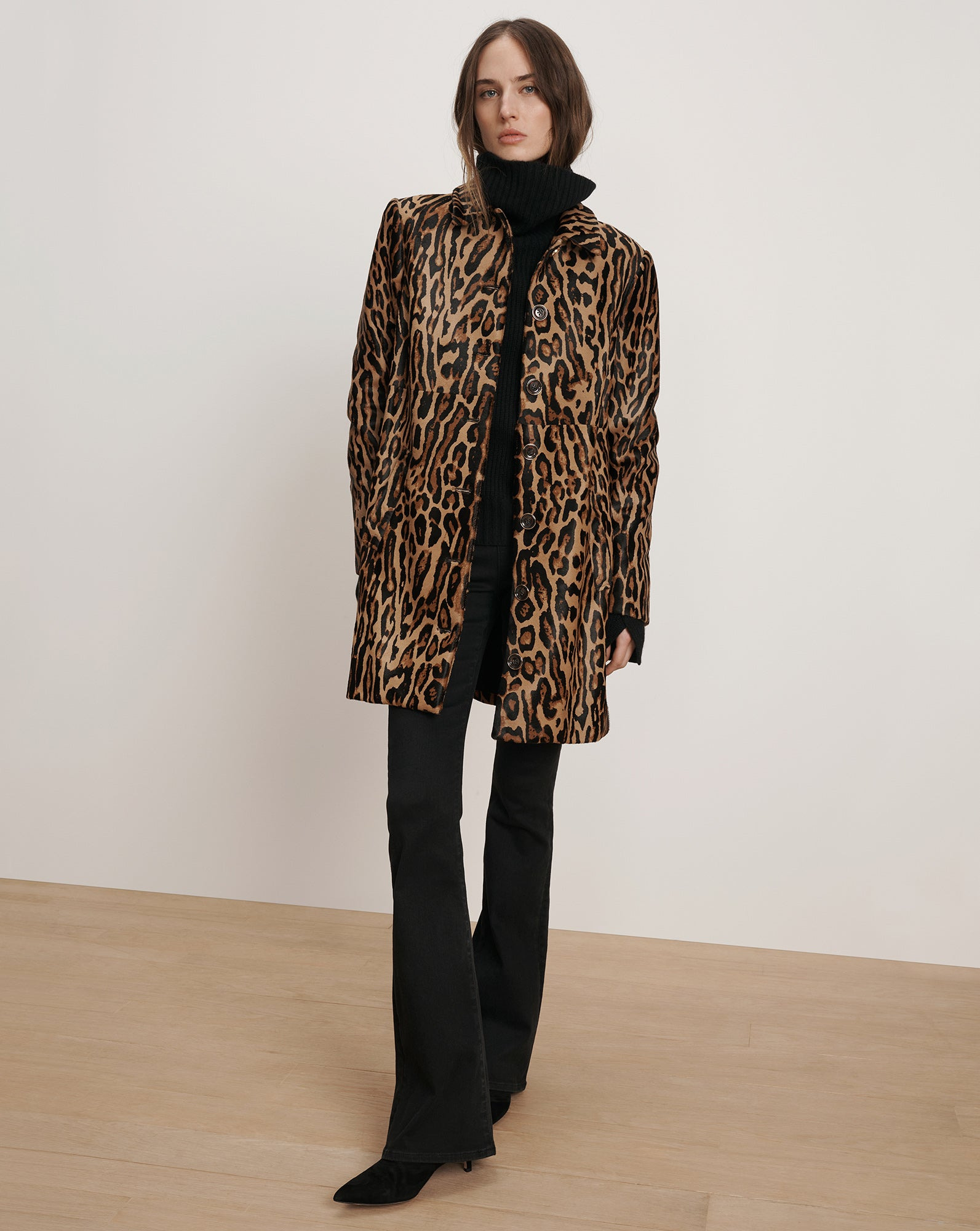 SHELLEY CALF HAIR DICKEY COAT - 3
