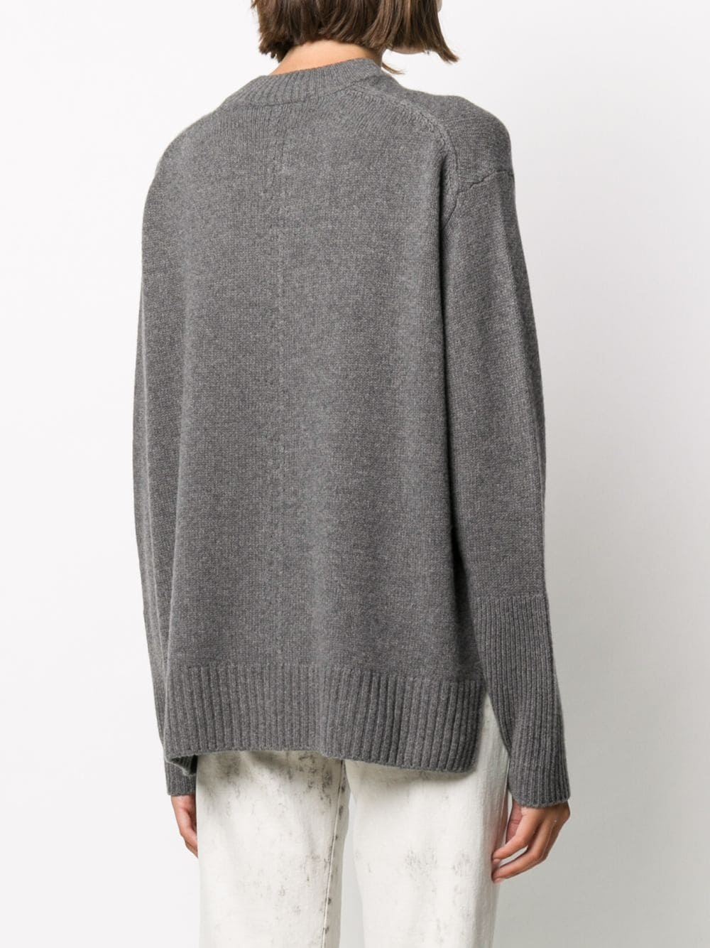 relaxed-fit crew neck jumper - 4