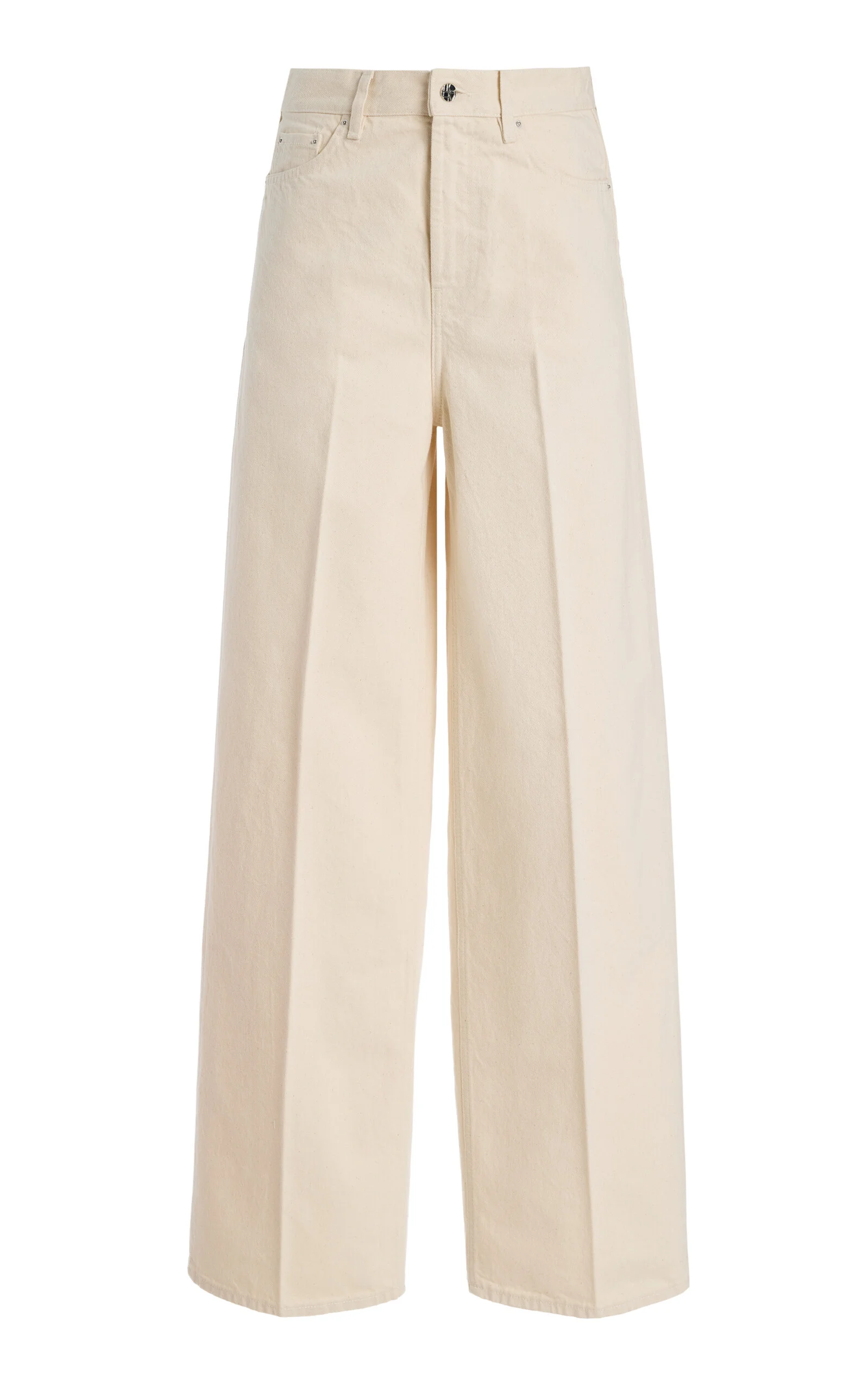 Wide-Leg Jeans ivory - 1