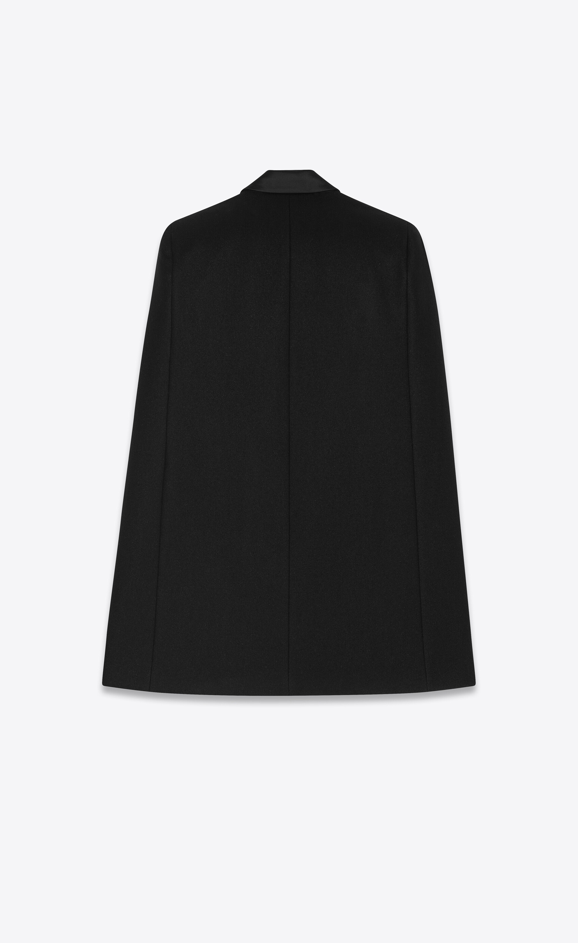 tuxedo cape in wool felt - 2