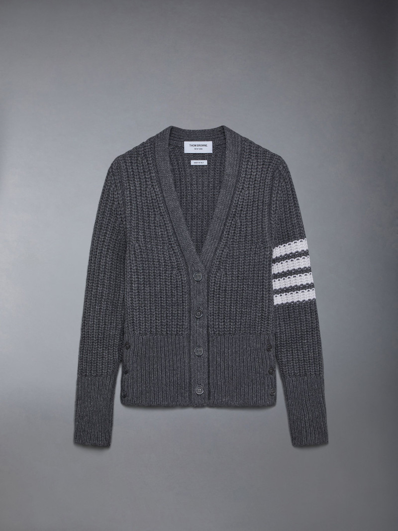 Cashmere 4-Bar Classic Cardigan - 1
