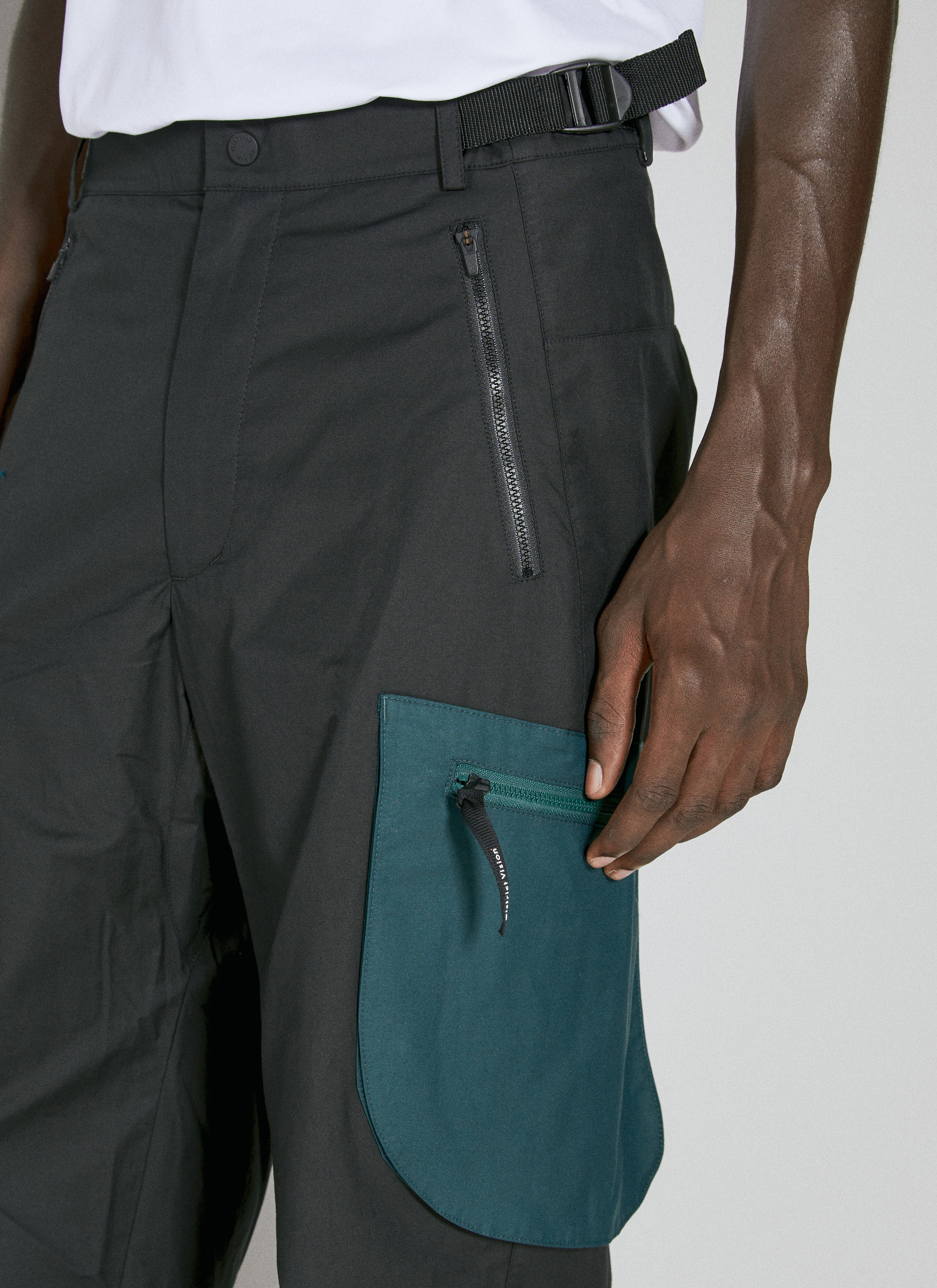 Contrast Pocket Cargo Pants - 3
