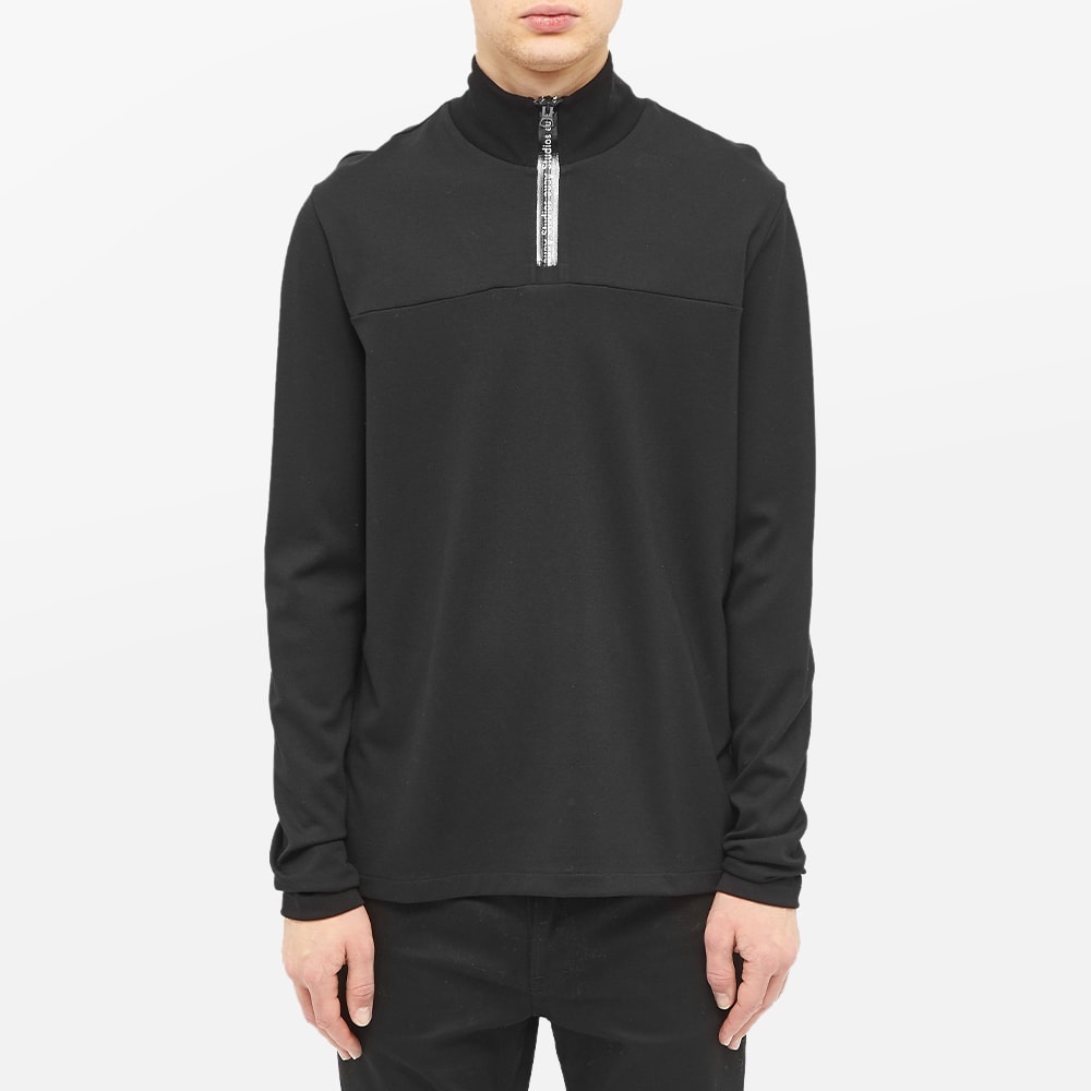 Acne Studios Ellington Tech Logo Quarter Zip - 3