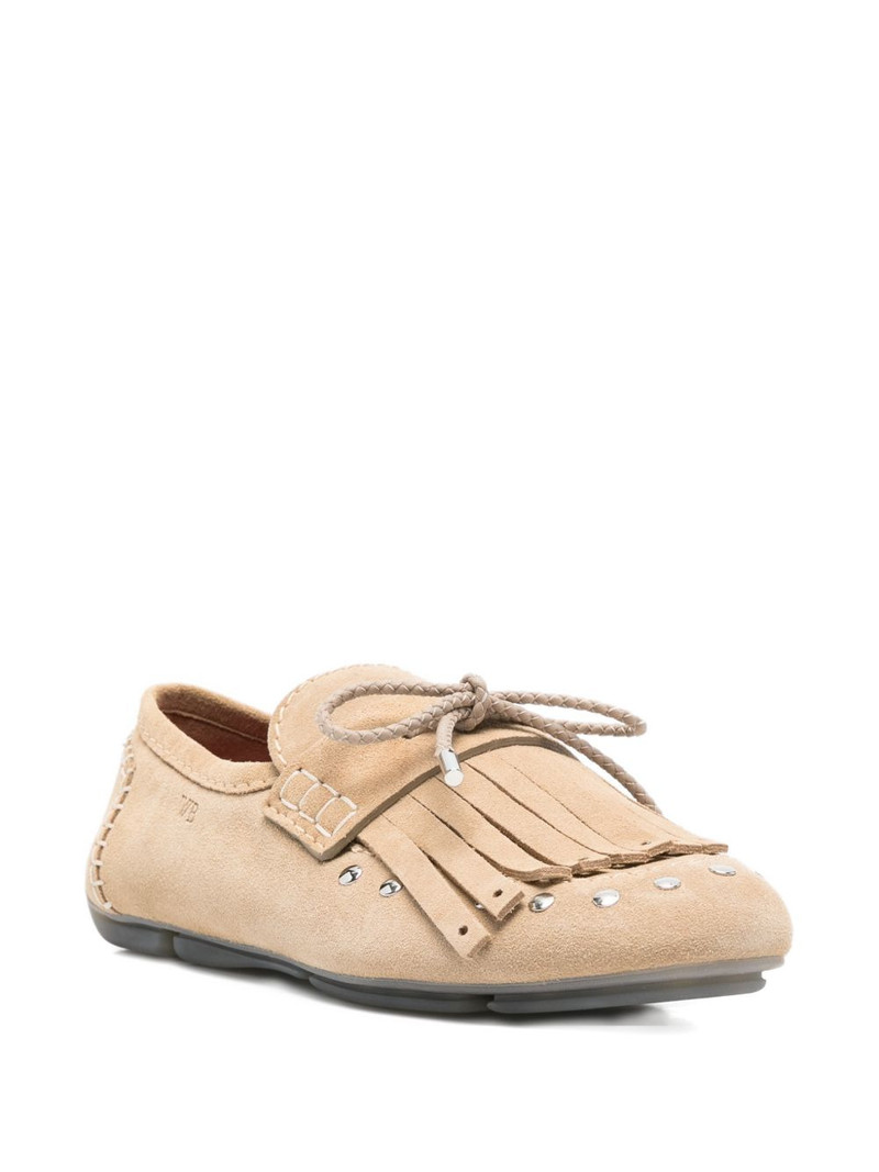 WALES BONNER Montego tie-detail loafers outlook