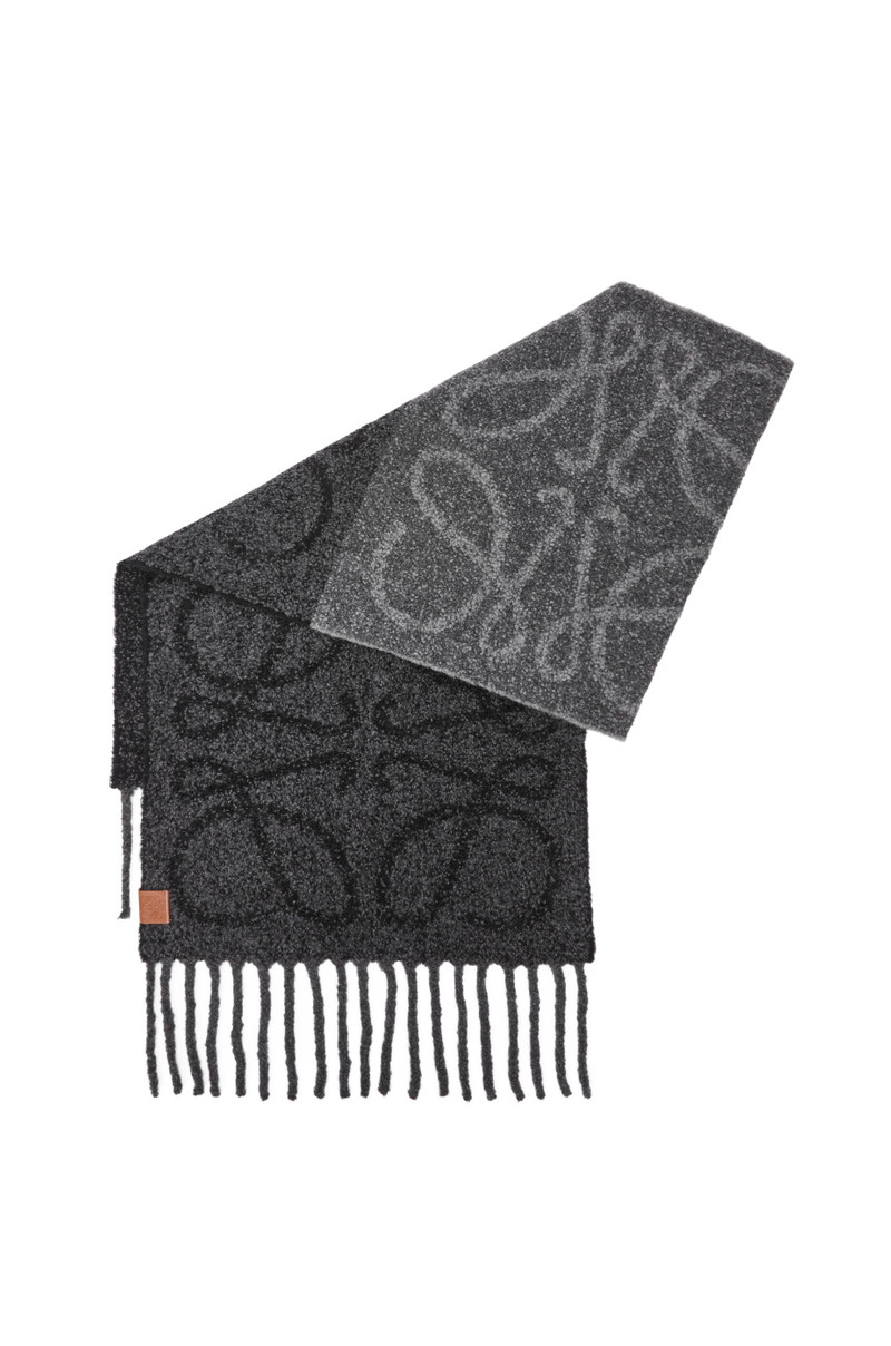 Loewe Anagram scarf in alpaca and wool outlook