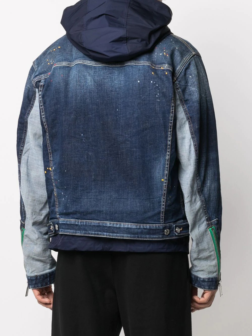 layer denim jacket - 4