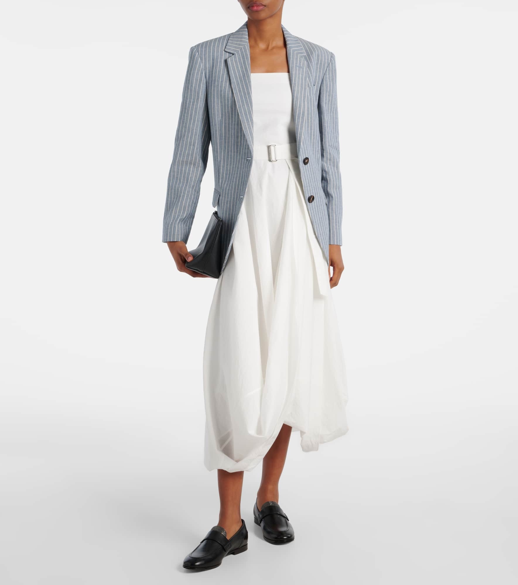 Cotton-blend midi dress - 2