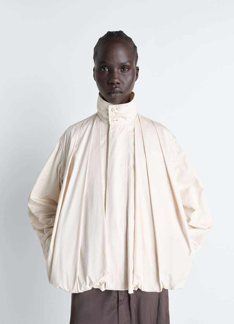 Lemaire SOFT PLEATED BLOUSON IN LIGHT COTTON SATIN outlook
