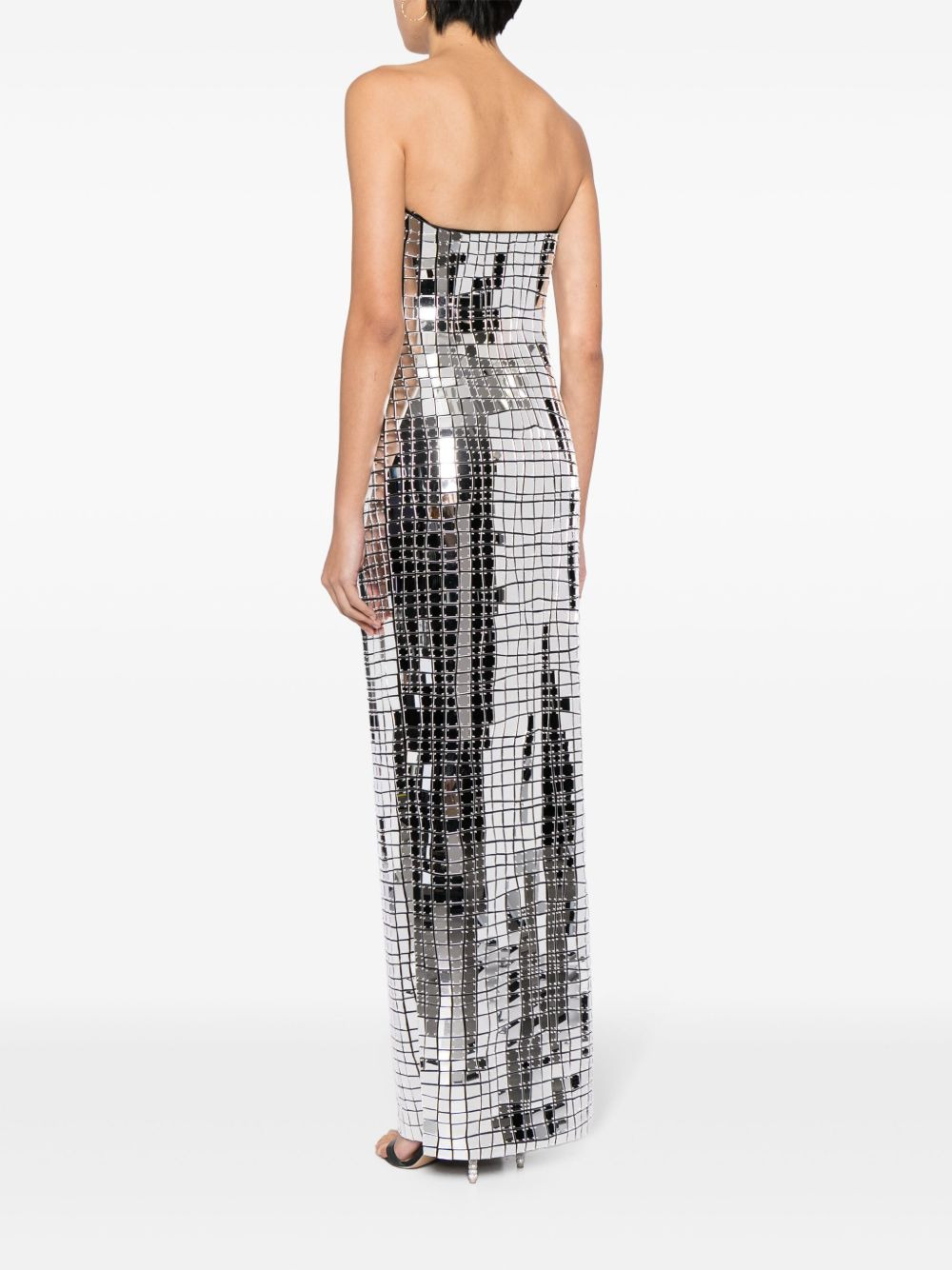 Imani metallic strapless gown - 4
