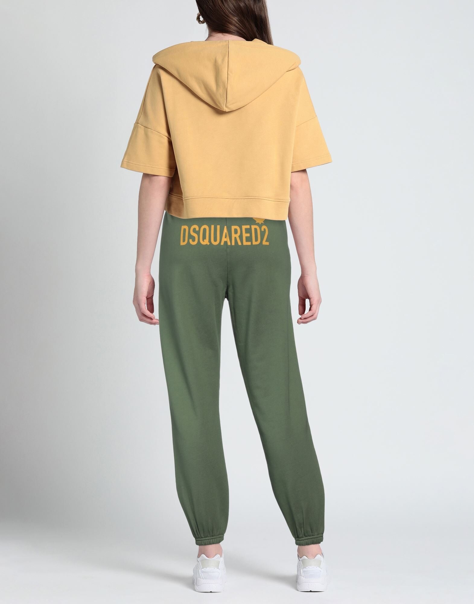 Military green Women's Casual Pants - 3