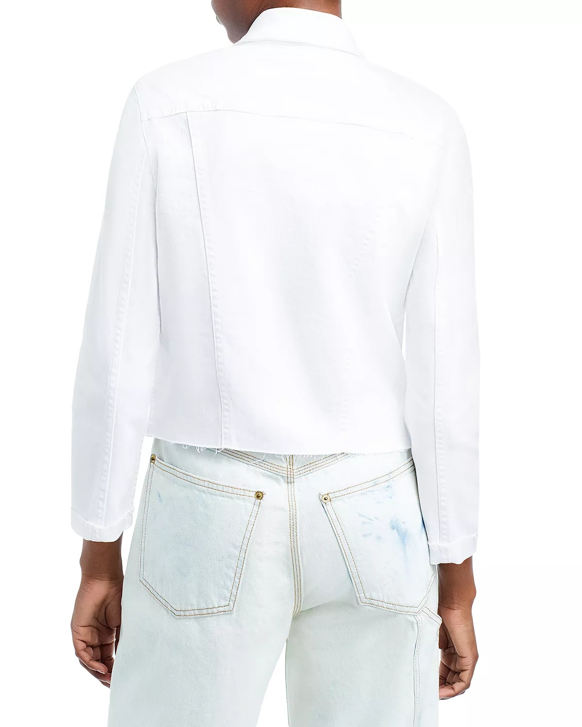 Janelle Slim-Fit Raw Denim Jacket - 4